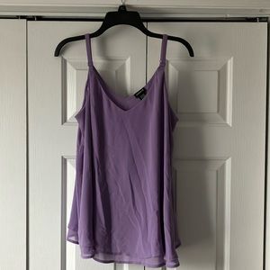 Lavender layered dressy tank